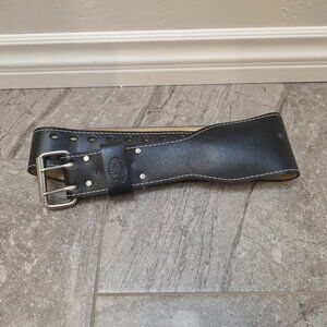 VTG Altus Leather Weight Power Lifting Belt Large (34-42) 2 Prong Buckle